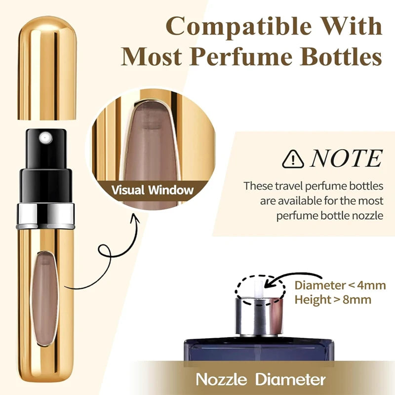 Atomizadores portatiles para perfumes 4pcs