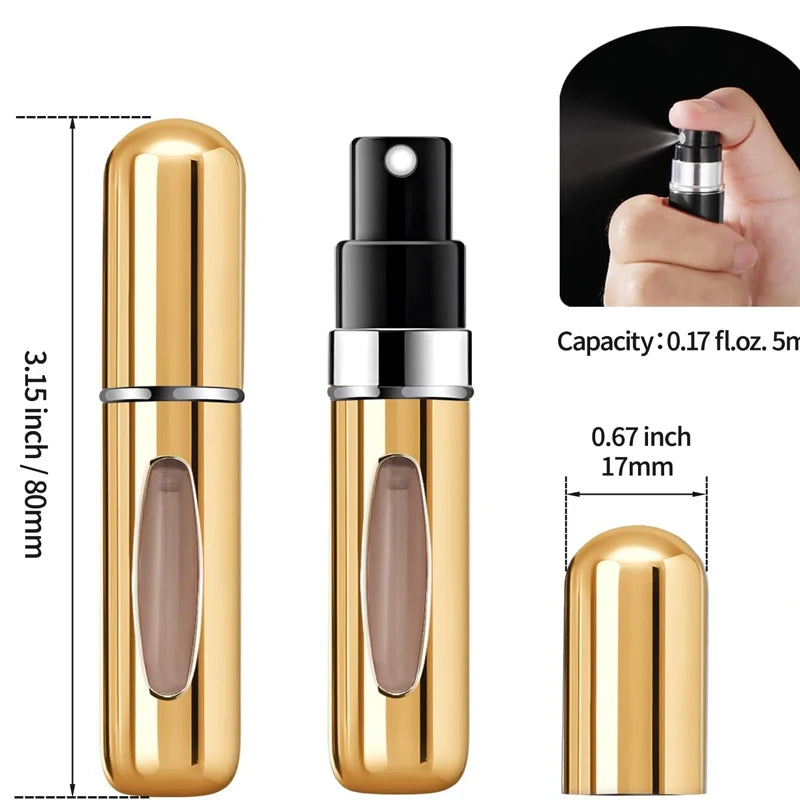 Atomizadores portatiles para perfumes 4pcs