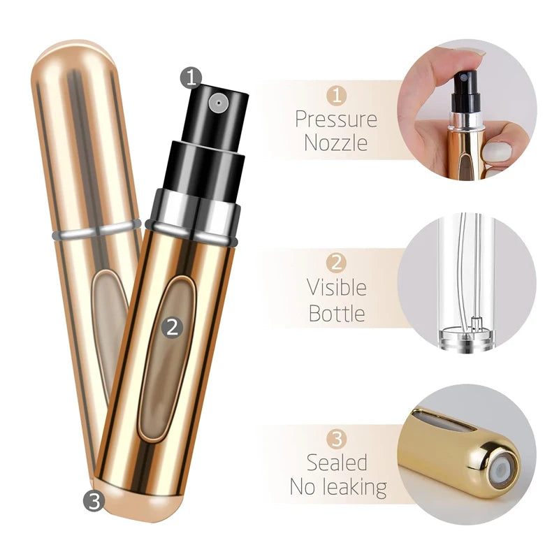 Atomizadores portatiles para perfumes 4pcs